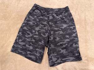 Lululemon Pace Breaker Lined Shorts Black Camo Men’s Small Athletic Gym